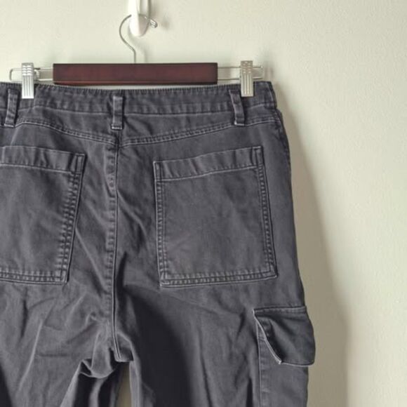 GAP Loose Khaki Cargo Pants Black SZ 6 Cotton - Picture 5 of 8